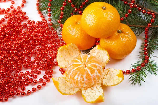 Kerstmis tangerine — Stockfoto