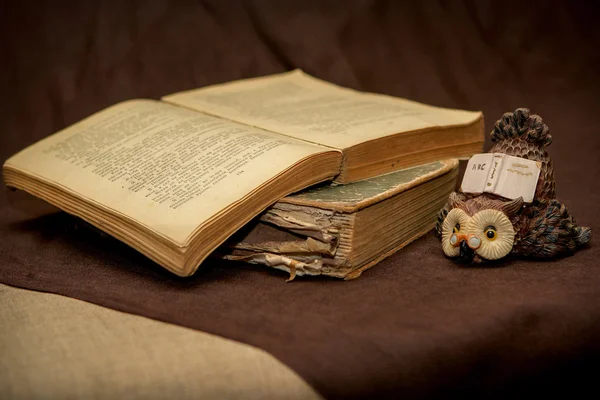 Сосредоточение внимания старой книги — стоковое фото