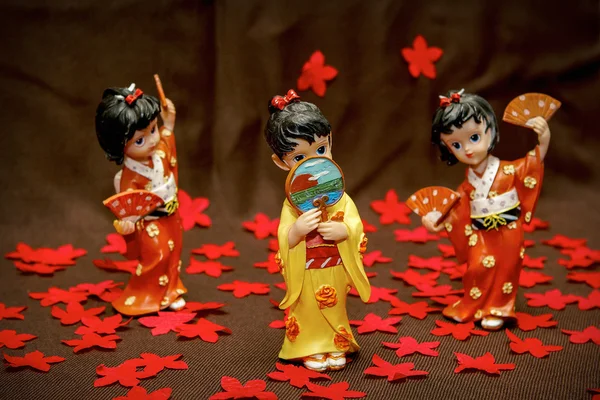 Statyett japanska geisha — Stockfoto
