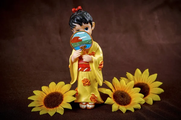 Figur japanische Geisha — Stockfoto