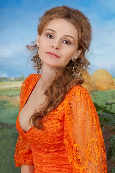 Portrait of a beautiful woman — Stock Photo, Image