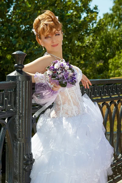 Redhead charming Bride — Stock Photo, Image