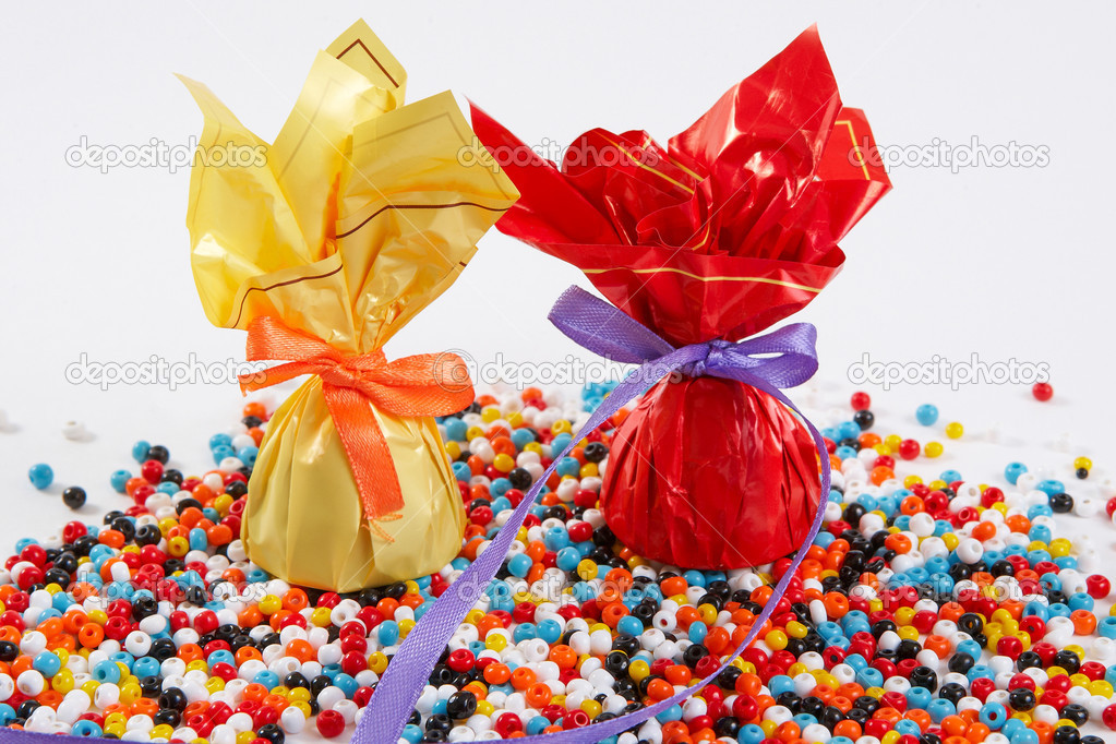 Candy In Colorful Wrappers