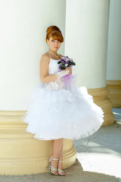 Redhead charming Bride — Stock Photo, Image