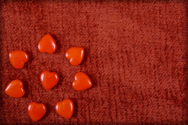 Corazones rojos para el día de San Valentín — Foto de Stock