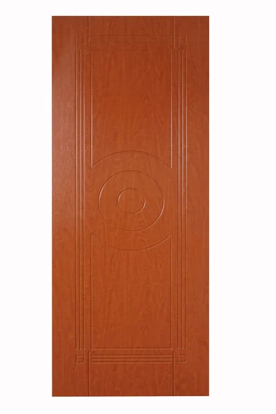 Puerta de madera aislada en blanco — Foto de Stock