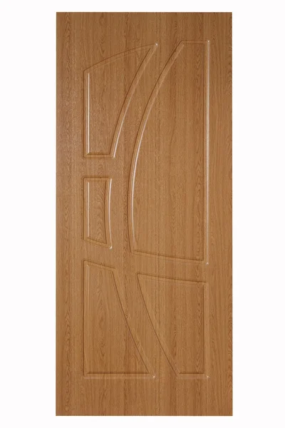 Puerta de madera aislada en blanco — Foto de Stock