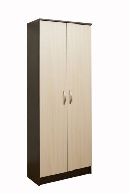 bir beyaz ahşap gardrop