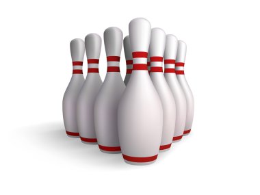 Bowling skittles clipart
