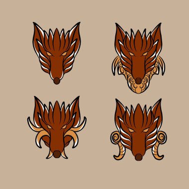 Tilki vektör illüstrasyonu reklam ihtiyaçları ve benzeri şeyler için özel olarak yapılır