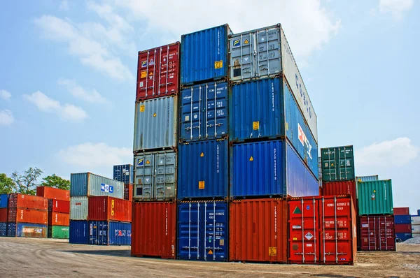 Container at cargo depot, Ho chi Minh city — Stock Photo, Image