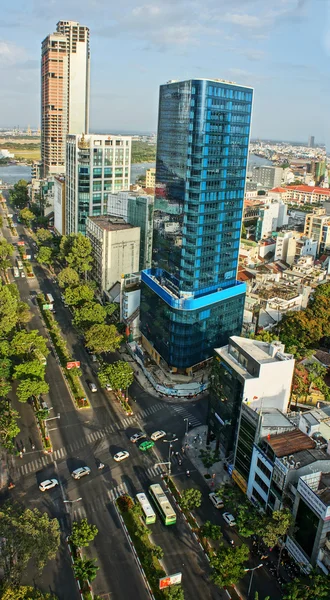 Przegląd miasta Ho chi minh, Wietnam, na dzień — Zdjęcie stockowe