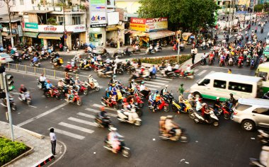 Aktarım tarafından motosiklet, güvenli olmayan durum, Viet nam