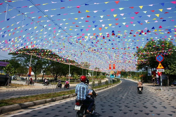 Imrpression met decoratie aan Vietnam vakantie vieren — Stockfoto