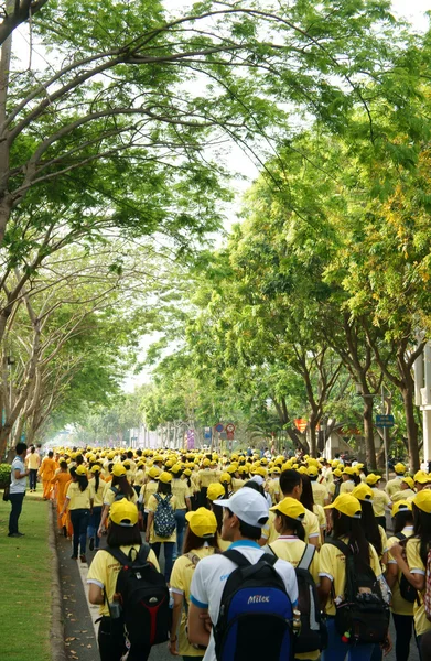 Atividade lotada, caminhando para a comunidade — Fotografia de Stock