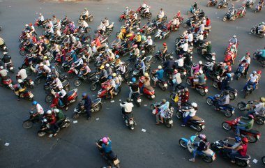 Asya City acele saat inanılmaz trafik