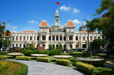 ho chi minh City Halk Komitesi soyut panaroma