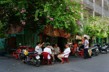Grup üst düzey adam coffee shop