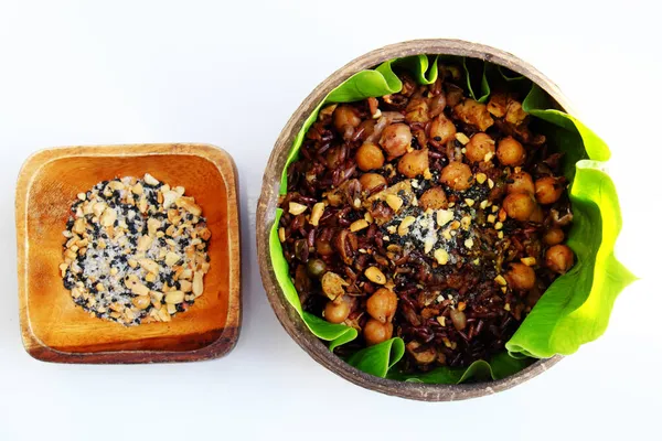 Cucina Vietnamita Riso Rosso Delizioso Nutrimento Piatto Riso Pranzo Cibo — Foto Stock