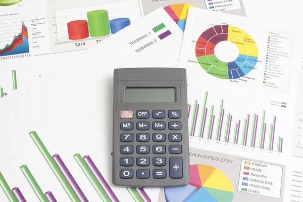 Calculator on the Worktable — Stock Photo, Image