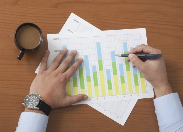 Project Manager analyze Data — Stock Photo, Image