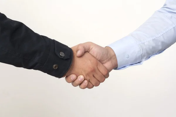 Farmer and businessman shaking hands — Stock Photo, Image