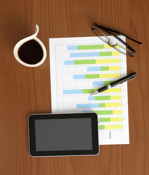 Business Situation on the Desk — Stock Photo, Image