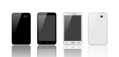 siyah & beyaz akıllı telefon