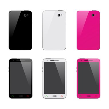 üç renk, akıllı telefon