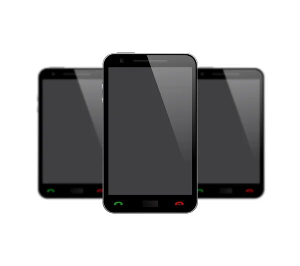 Foreground Sharply and Background Blur Smartphones — Stock Photo, Image