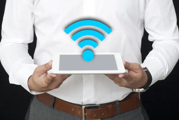 Wifi on the Tablet — Stock Photo, Image