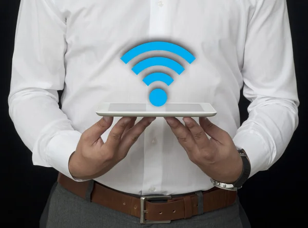 Wireless on the Tablet — Stock Photo, Image