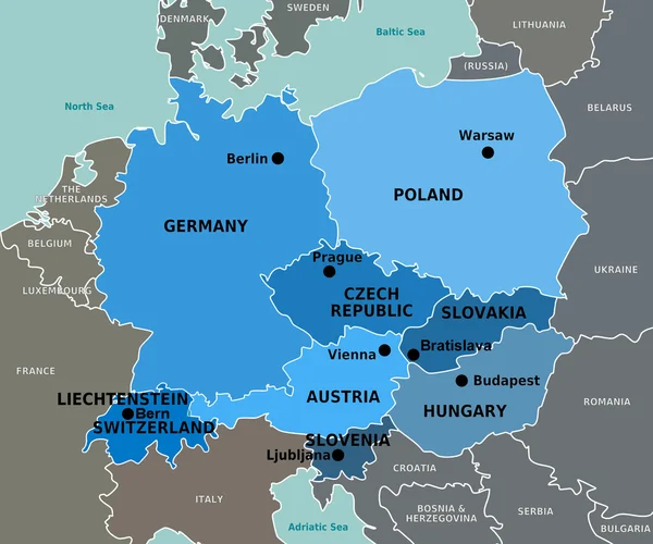 Centraleuropa Royaltyfria Stockbilder