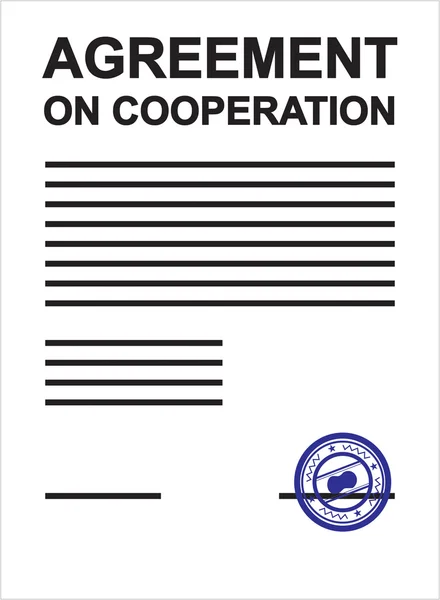 Agreement on Cooperation — Stock Photo, Image