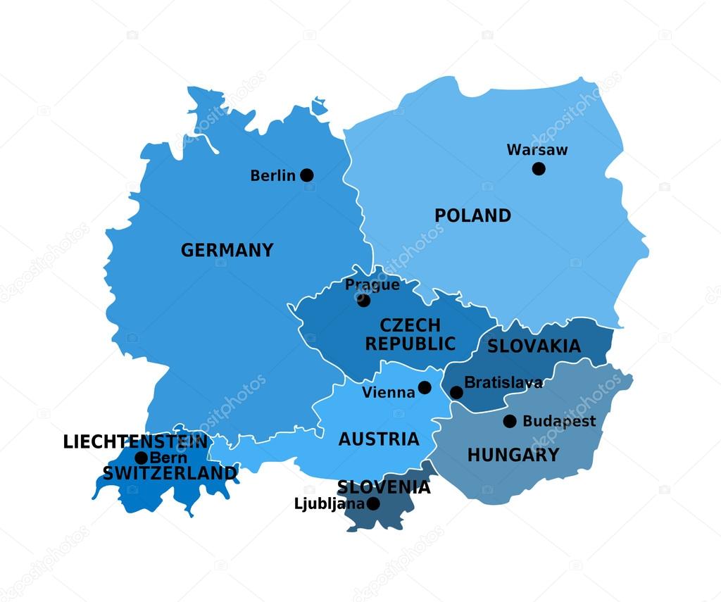 Centraleuropa Karta | Karta