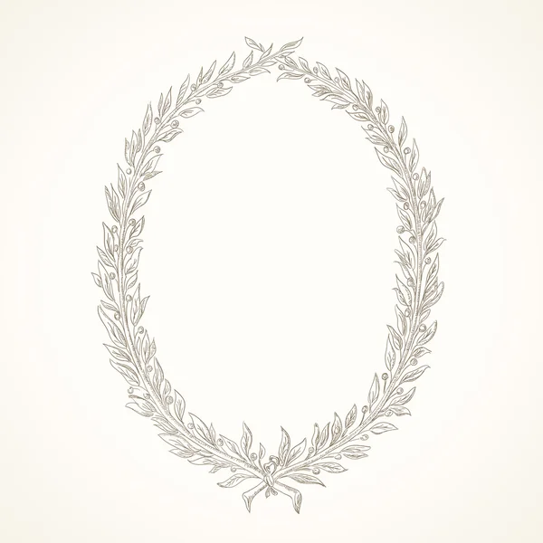 Couronne vectorielle Laurel — Image vectorielle