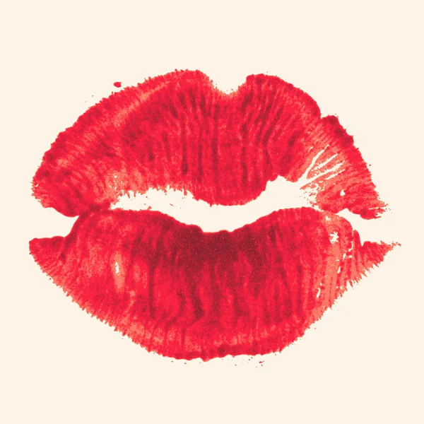 Vector lipstick kiss — Stockvector