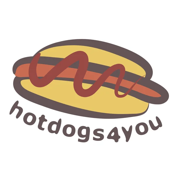 Logo Hotdog — Archivo Imágenes Vectoriales