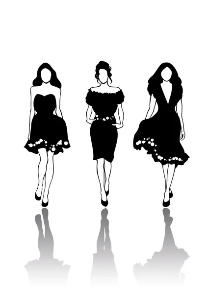 Fashion models — Stock Vector