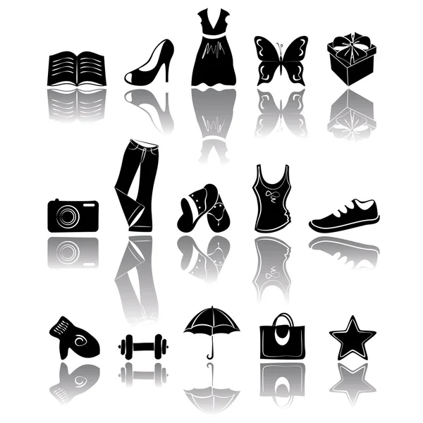 Accessory & clothes icons — Stock Vector
