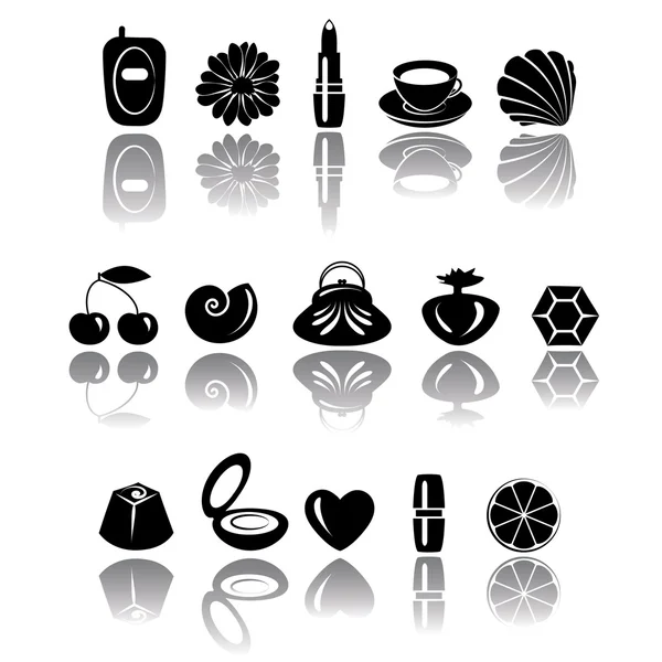 Accessory icons — Stock Vector