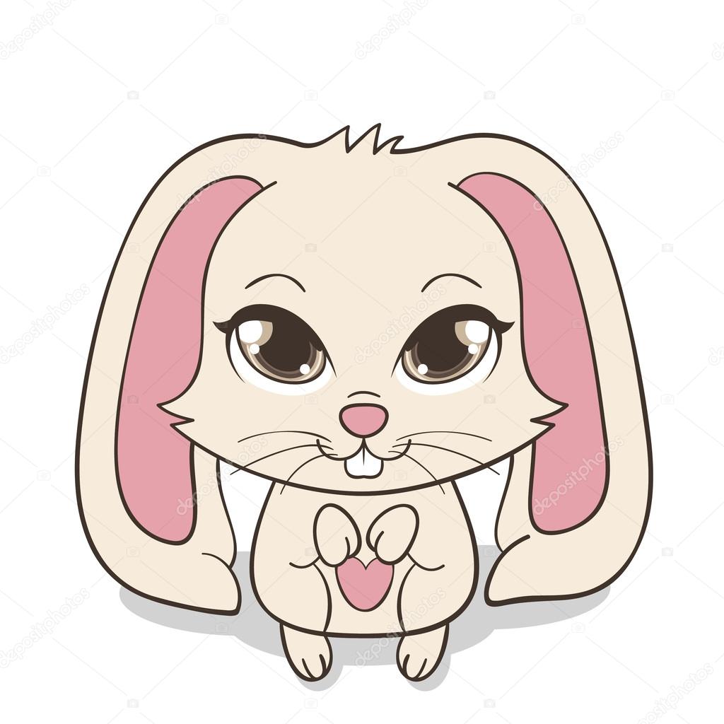 Bunny with big eyes — Stock Vector © Greenvalley 46256993