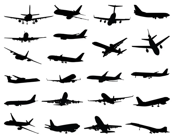 Aviones — Vector de stock