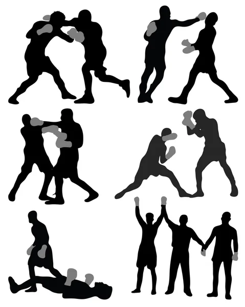拳击 — 图库矢量图片