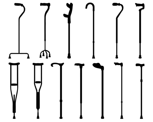 Käppar och kryckor — Stock vektor