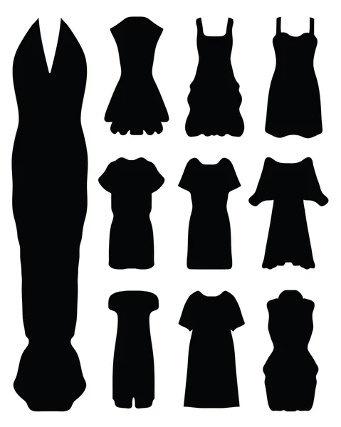 Women's dress, — Stock Vector