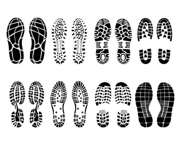 Shoe prints