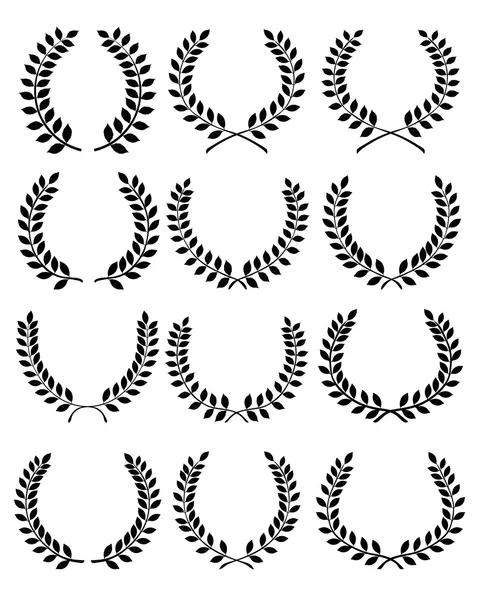 Laurel wreaths — Stock Vector