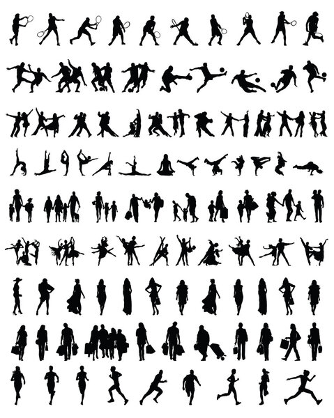 Silhouettes of people 2