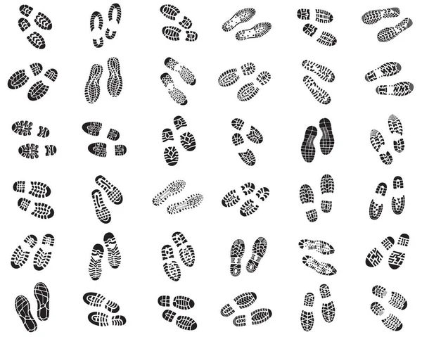 Various Prints Shoes White Background Seamless Illustration — Stockový vektor